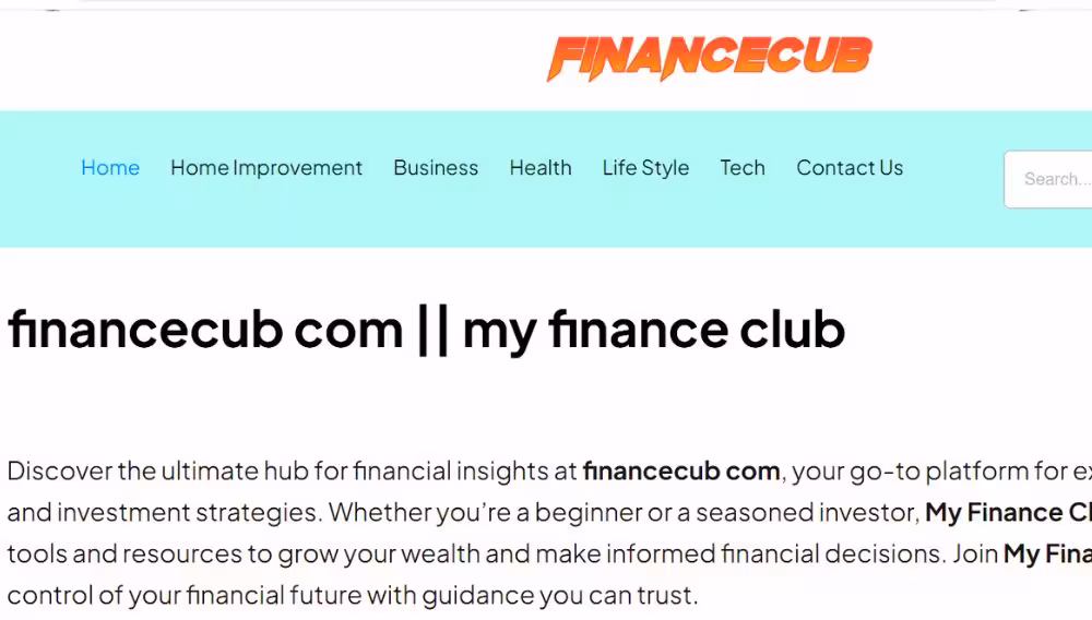 Navigating Modern Personal Finance with Financecub com